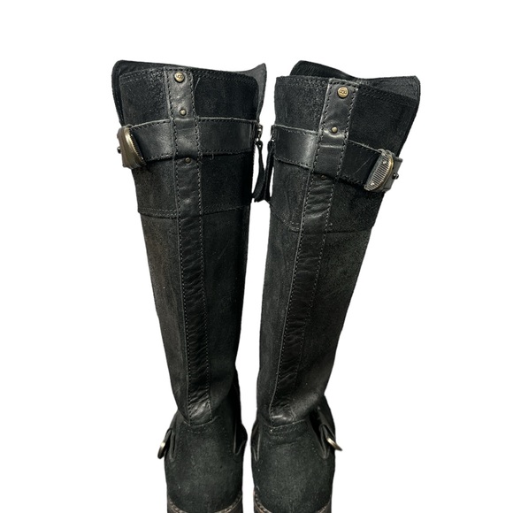 UGG Tall Black Boots Dayle Rider - Picture 4 of 11